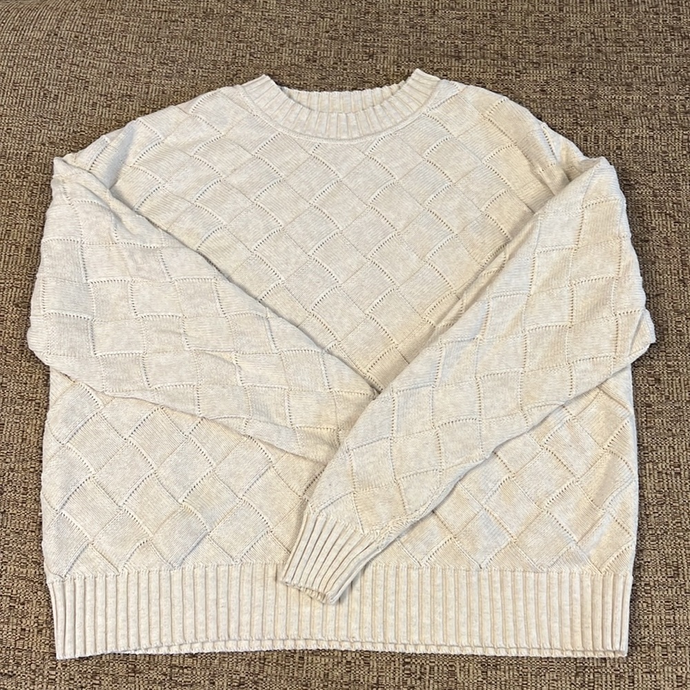 Margaret O’Leary Cotton Basketweave Pullover